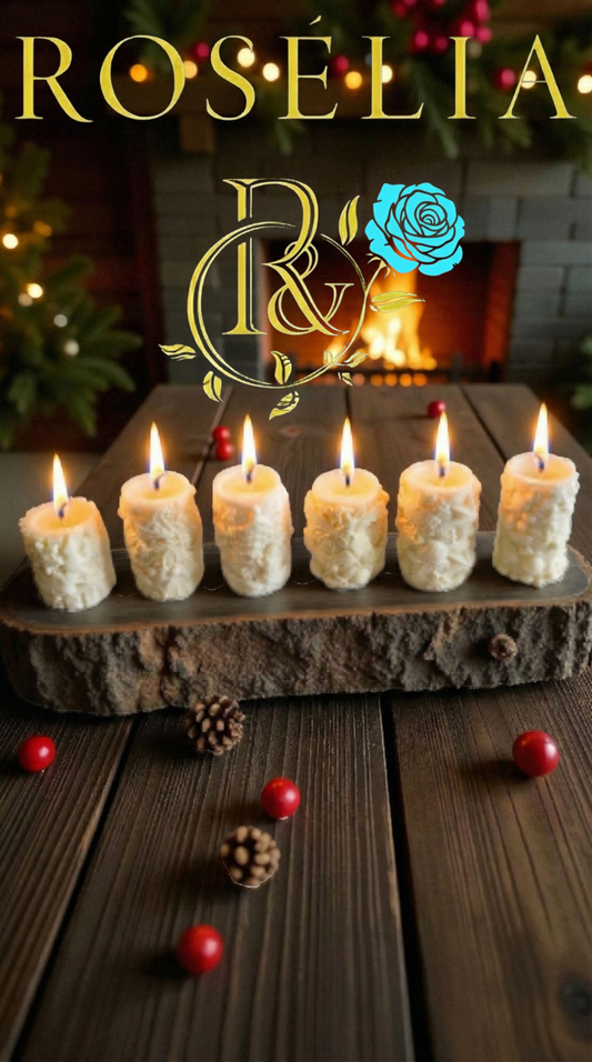 Rosélia yeni Yıl Konsepti 6'lı Set Baton Mumlar🎄🎁