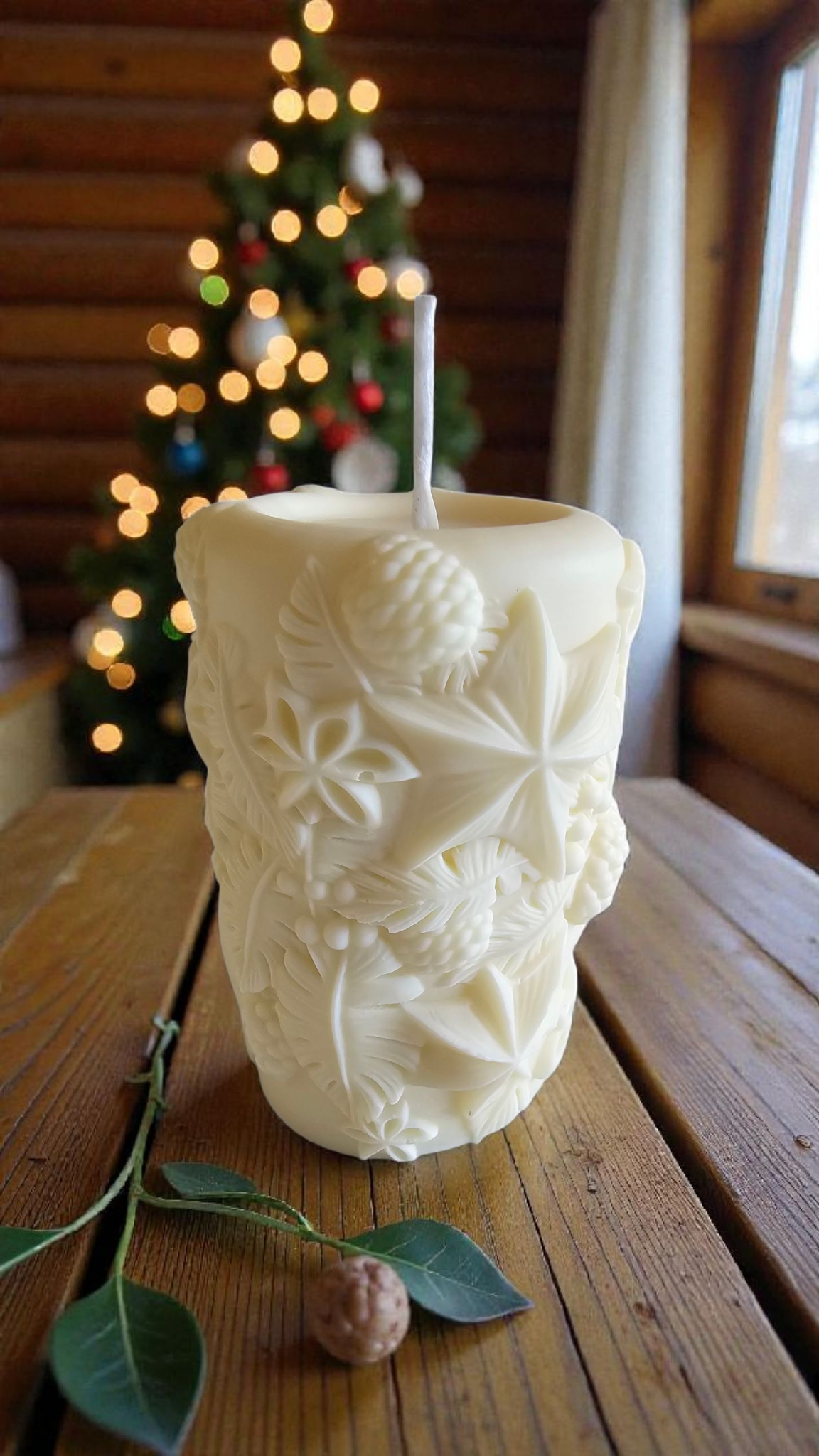 Rosélia Yıldızlı Mum Yılbaşı Konsepti Mum