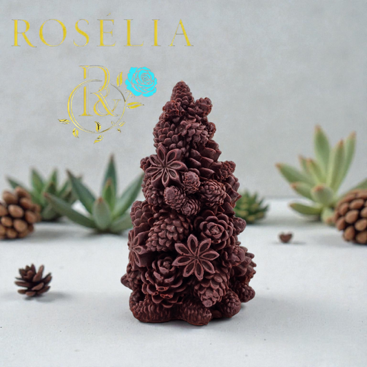 Kozalak Çam Mum - El Yapımı Dekoratif Çam Mum | Rosélia