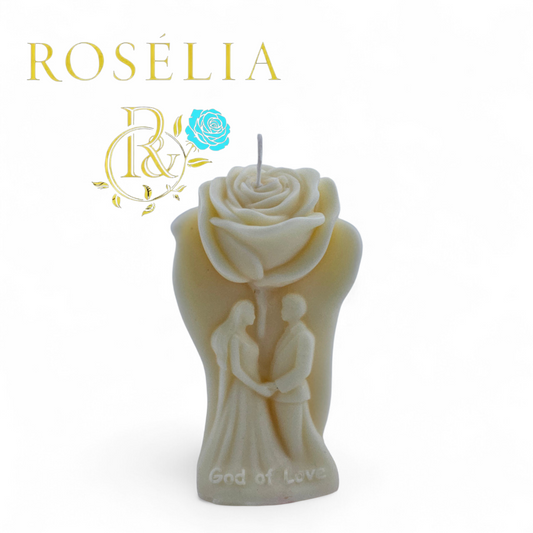 God of Love 🕊️ Dekoratif Mum | Rosélia