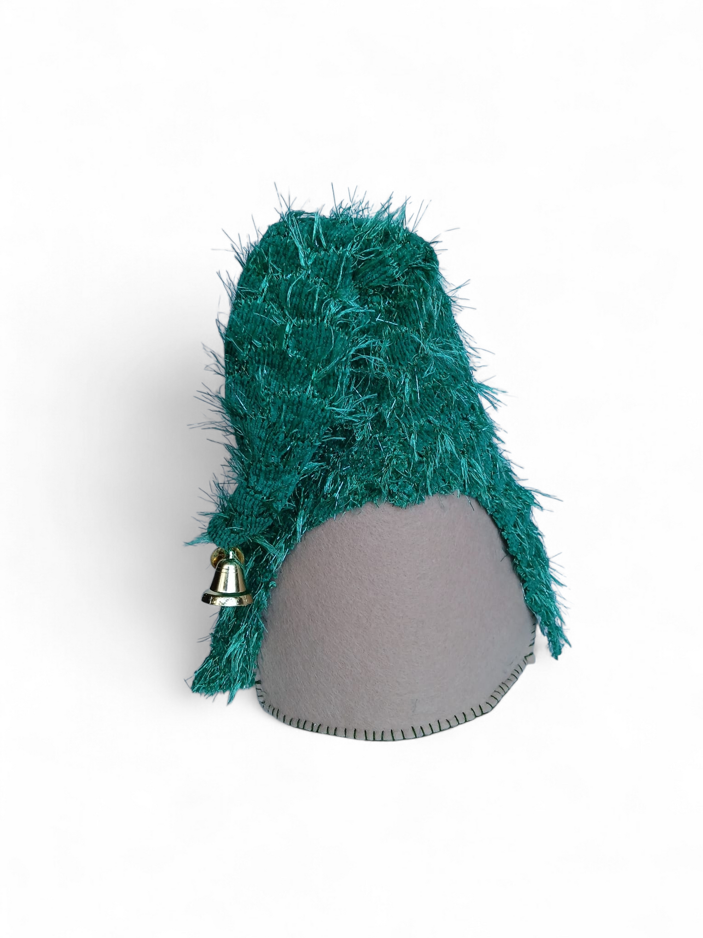 Yeşil Tüylü Şapkalı Cüce - Gnome 30 cm