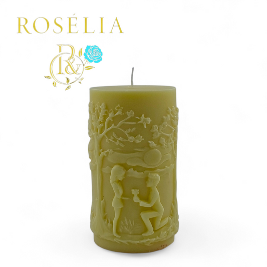 Bir "Evet" ile Başlayan Sonsuzluk Valentine Collection Dekoratif Mum - Sevgililer Günü | Rosélia