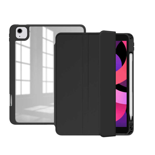 Apple iPad Air 11 2024 Kılıf Zore Nort Arkası Şeffaf Standlı Kılıf Mavi Açık