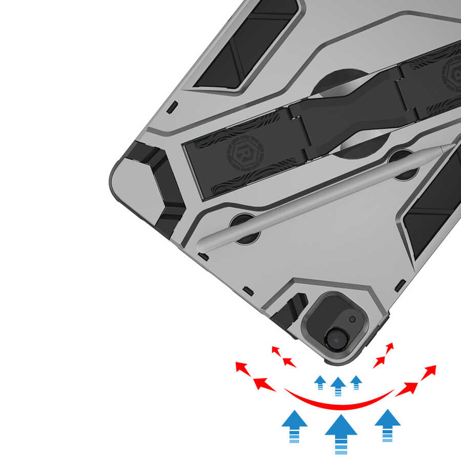 Apple iPad Air 11 2024 Zore Defens Tablet Silikon Siyah