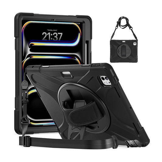 Apple iPad Pro 13 2025 M5 Zore Defender Tablet Silikon Siyah