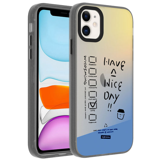 Apple iPhone 11 Kılıf Desenli Zore Dragon Sert Kapak Have