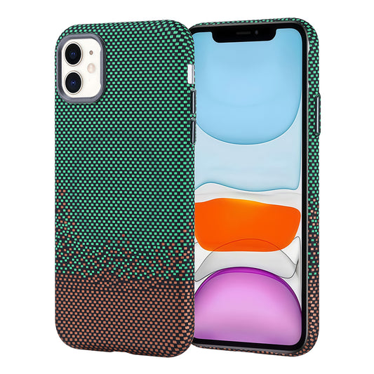 Apple iPhone 11 Kılıf M-safe Şarj Özellikli Karbon Fiber Görünümlü Zore Nekst Kapak Siyah