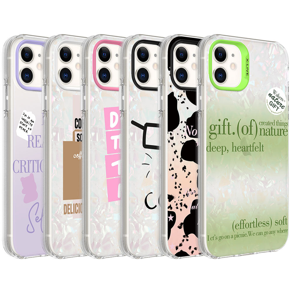 Apple iPhone 11 Kılıf Mermer Desenli Zore Marbello Kapak Pembe