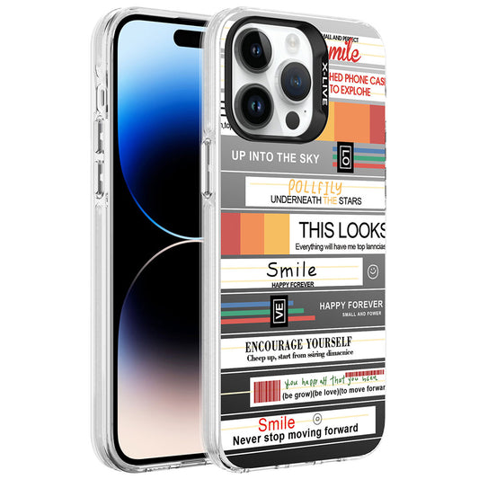 Apple iPhone 14 Pro Kılıf Desenli Zore Silver Sert Kapak Çiçek