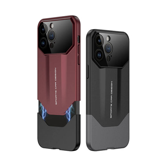 Apple iPhone 14 Pro Max Kılıf Çift Parçalı Zore Ays Pro İkili Kapak Kırmızı-Siyah