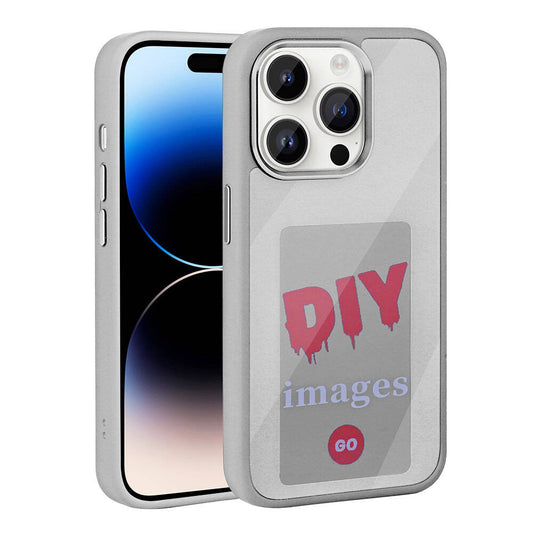 Apple iPhone 14 Pro Max Kılıf Ekranı Yansıtan Zore Akıllı NFC Kapak Gri