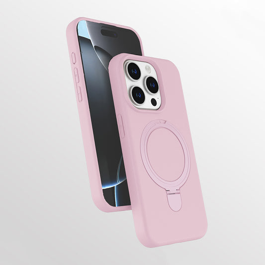 Apple iPhone 14 Pro Max Kılıf M-safe Şarj Özellikli Standlı Zore Samara Kapak Lila