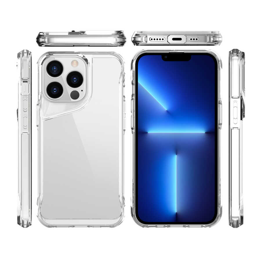 Apple iPhone 14 Pro Max Kılıf Zore T-Max Kapak Renksiz