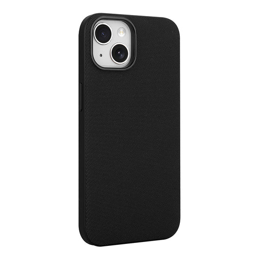 Apple iPhone 15 Kılıf M-Safe Şarj Özellikli Kumaş Tasarımlı Zore Miami Sert PC Kapak