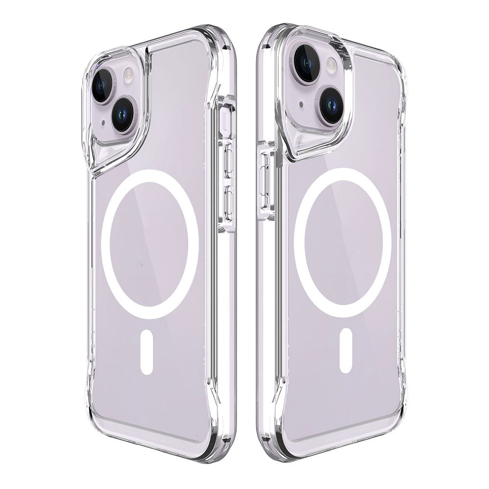 Apple iPhone 15 Kılıf Zore M-safe Şarj Özellikli T-Max M-safe Kapak Renksiz