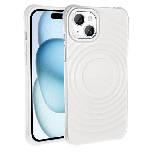 Apple iPhone 15 Plus M-safe Şarj Özellikli Airbagli Mat Görünümlü Zore Hepi Kapak Derin Mor