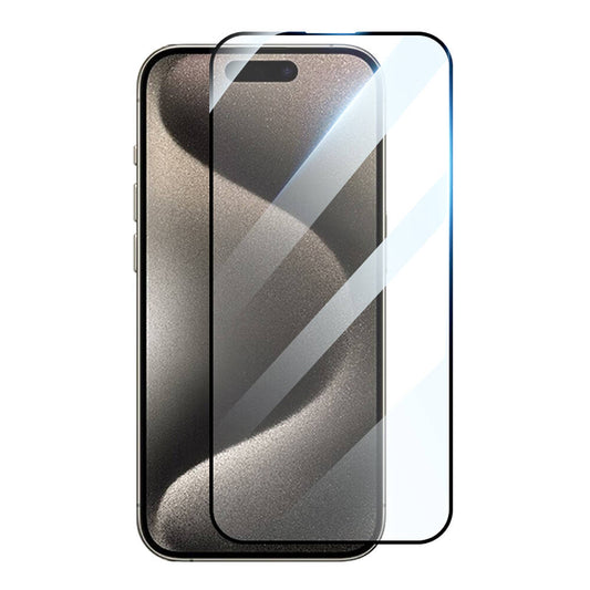 Apple iPhone 15 Pro HD Glossy Zore 3D Rak Screen Protector Siyah