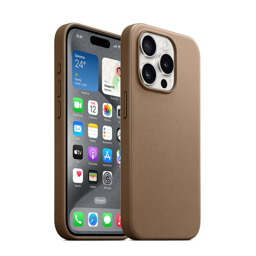 Apple iPhone 15 Pro Kılıf Zore M-safe Şarj Özellikli Mikro Fiber Optimal Kapak Mavi