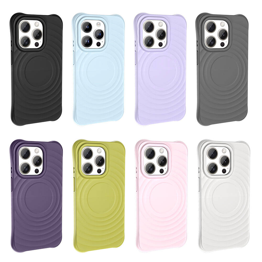 Apple iPhone 15 Pro M-safe Şarj Özellikli Airbagli Mat Görünümlü Zore Hepi Kapak Yeşil