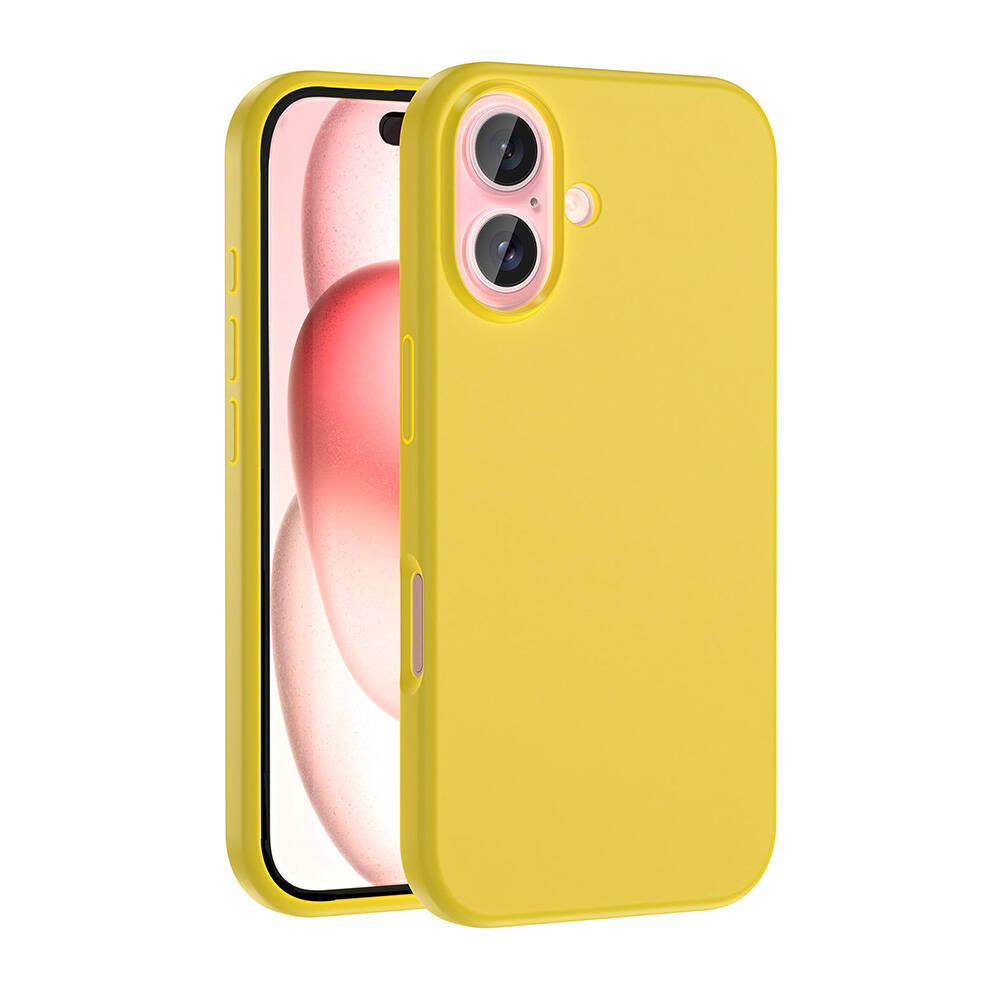 Apple iPhone 16 Kılıf M-safe Şarj Özellikli Sıvı Teknolojili Silinebilir Sert Zore Kivi Kapak