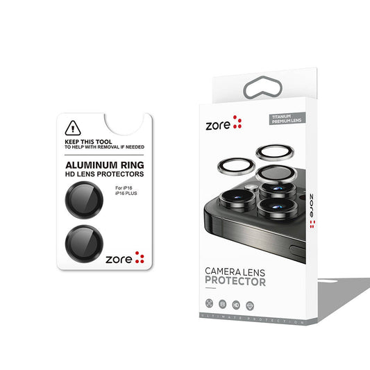 Apple iPhone 16 Zore CL-12 Premium Safir Parmak İzi Bırakmayan Anti-Reflective Kamera Lens Koruyucu Gümüş