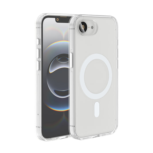 Apple iPhone 16E Kılıf M-safe Şarj Özellikli Kamera Korumalı Zore Kripto Kapak Şeffaf