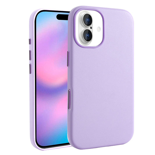 Apple iPhone 17 Kılıf M-safe Şarj Özellikli PU Deri Görünümlü Zore Kupra Kapak Pembe