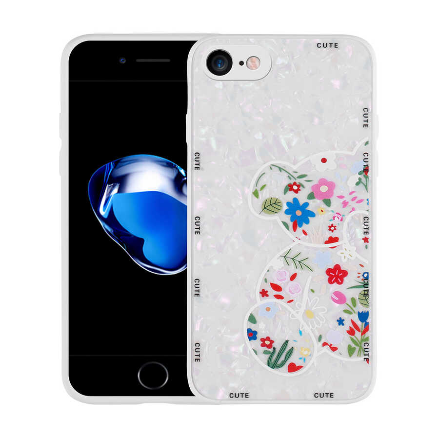 Apple iPhone 7 Kılıf Desenli Sert Silikon Zore Mumila Kapak