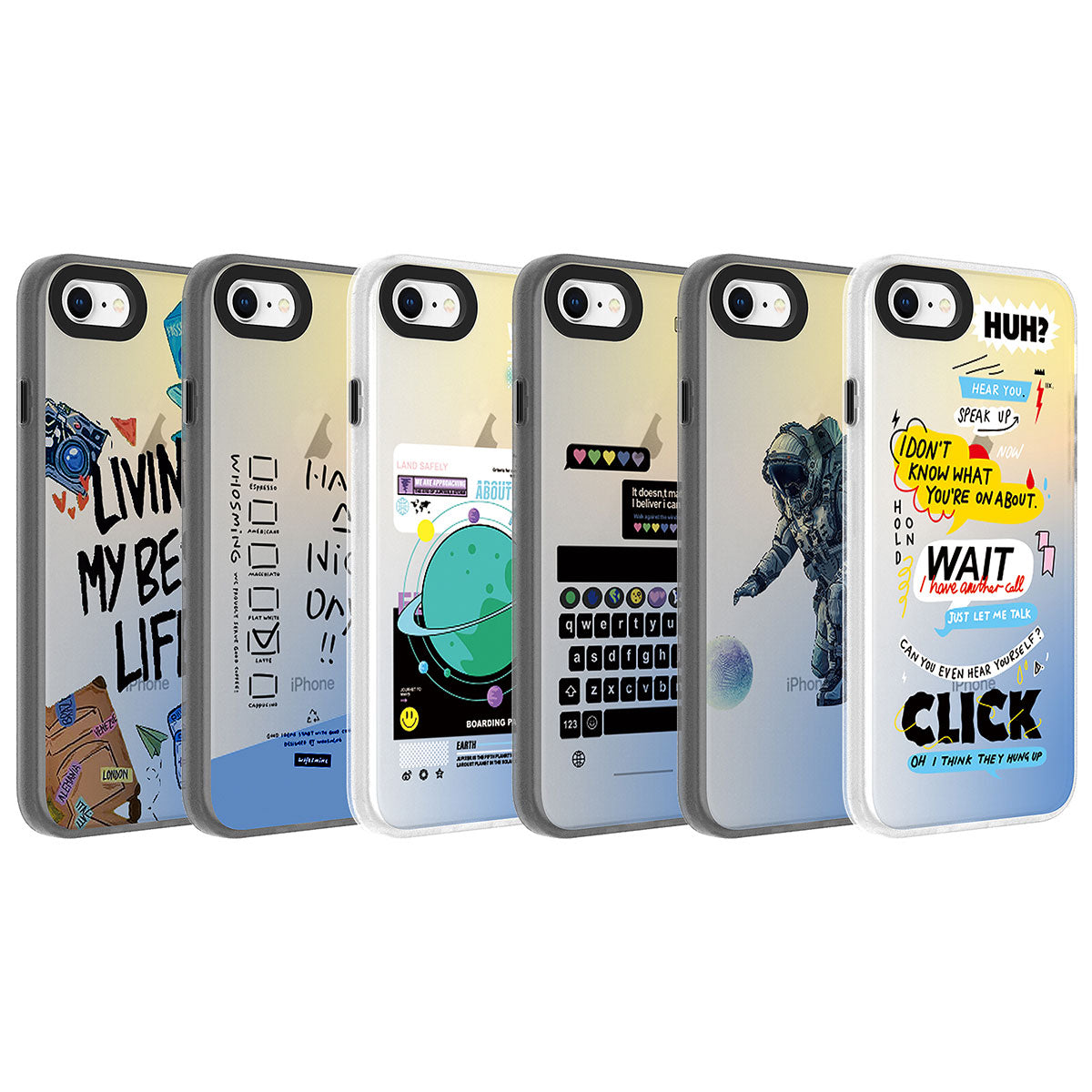 Apple iPhone SE 2020 Kılıf Desenli Zore Dragon Sert Kapak Gezegen