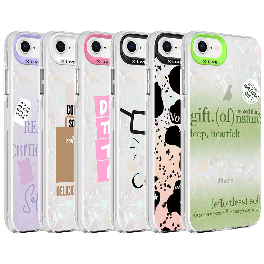 Apple iPhone SE 2022 Kılıf Mermer Desenli Zore Marbello Kapak Yeşil