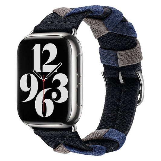 Apple Watch 42mm Zore KRD-97 Sarmal Örgü Tasarımlı Kordon Kırmızı