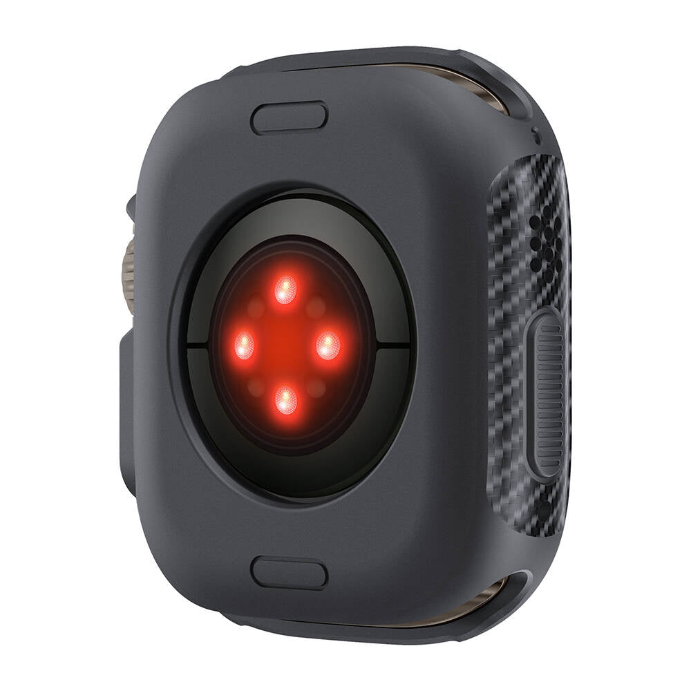 Apple Watch Ultra 49mm Silikon TPU Kasa Koruyucu Zore Watch Gard 31 Gri