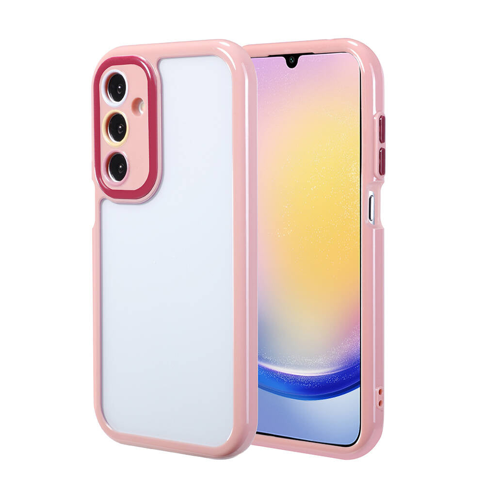 Galaxy A25 Kılıf Kamera Korumalı Renkli Kenar ve Çerçeve Tasarımlı Zore Vitamin Kapak