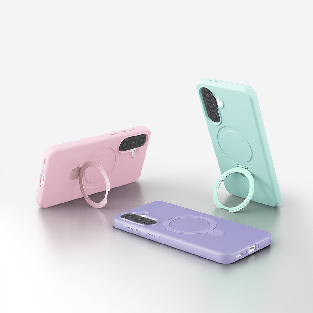 Galaxy A56 Kılıf M-safe Şarj Özellikli Standlı Zore Samara Kapak Siyah