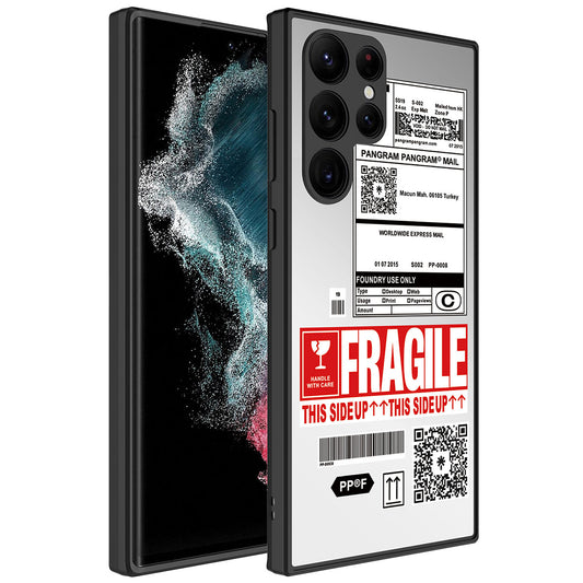 Galaxy S23 Ultra Kılıf Aynalı Desenli Kamera Korumalı Parlak Zore Mirror Kapak Fragile