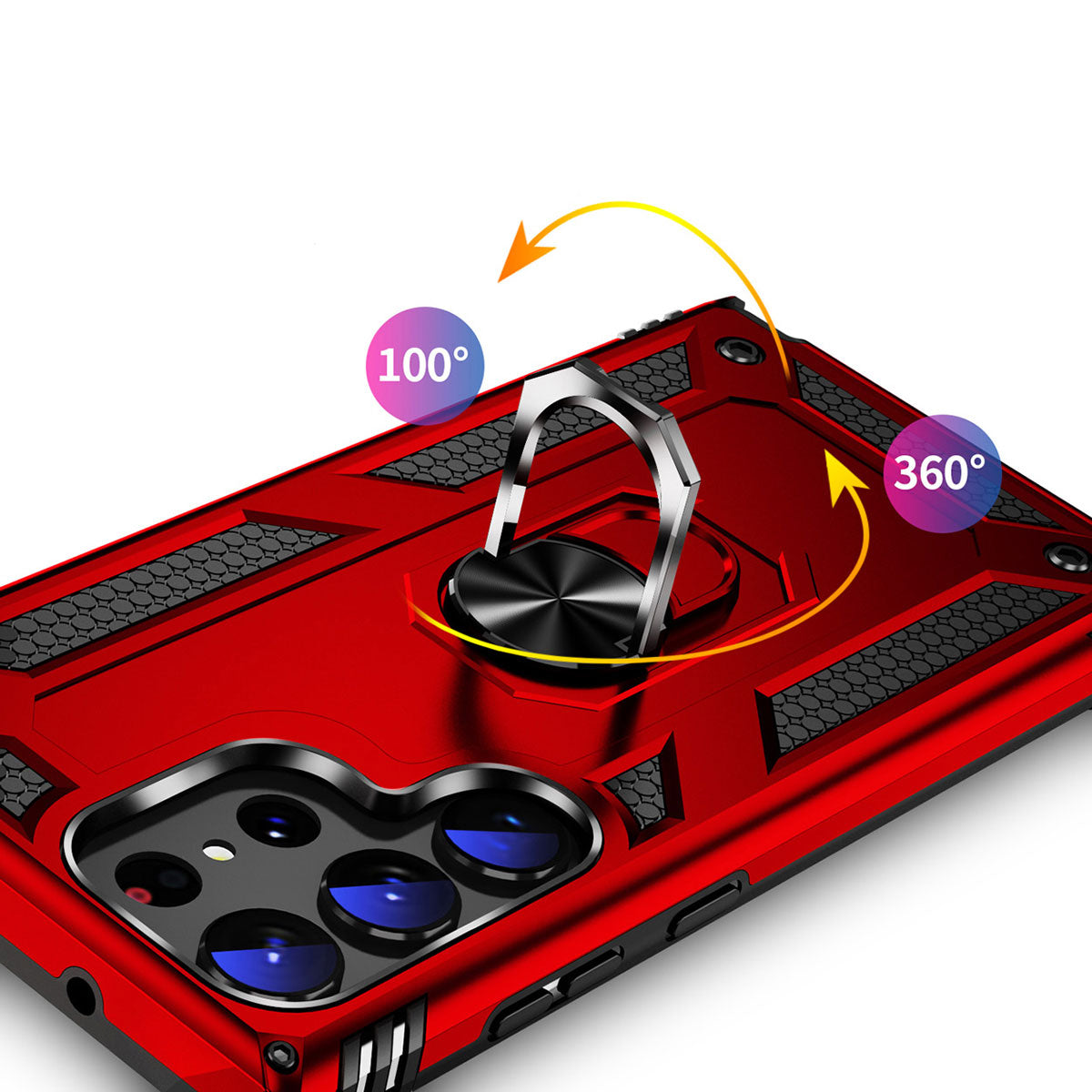 Galaxy S23 Ultra Kılıf Zore Vega Kapak Kırmızı