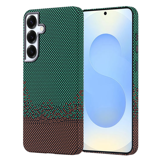 Galaxy S24 Plus Kılıf M-safe Şarj Özellikli Karbon Fiber Görünümlü Zore Nekst Kapak Gri-Siyah