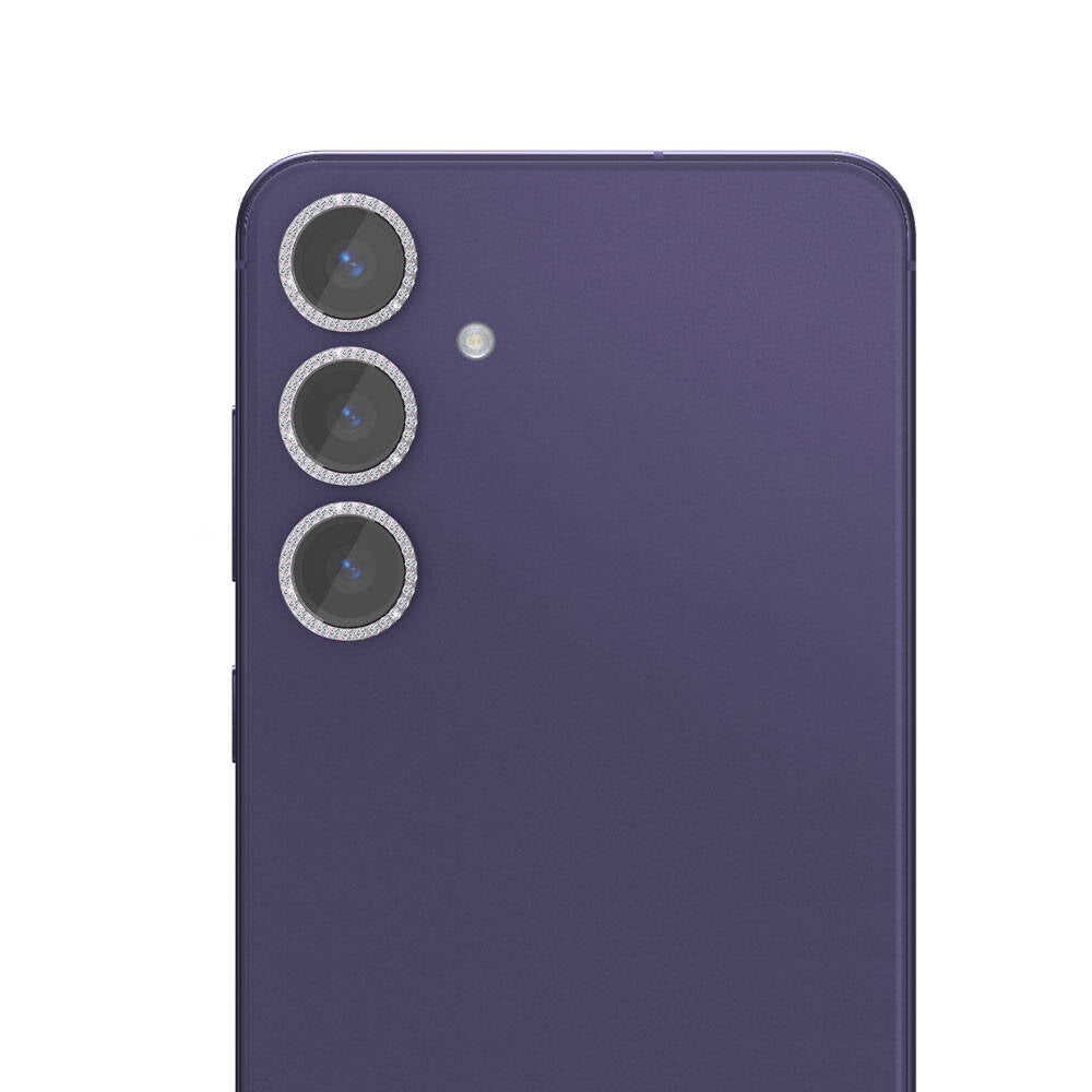 Galaxy S24 Plus Zore Diamond Kamera Lens Koruyucu Cam Filmi Siyah