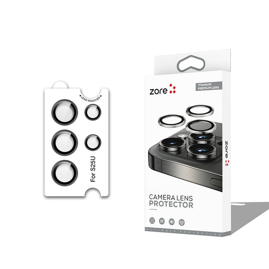 Galaxy S25 Ultra Zore CL-12 Premium Safir Parmak İzi Bırakmayan Anti-Reflective Kamera Lens Koruyucu Gümüş