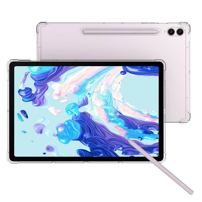 Galaxy Tab S8 Ultra Kılıf Zore Tablet Nitro Anti Shock Silikon Kapak Renksiz