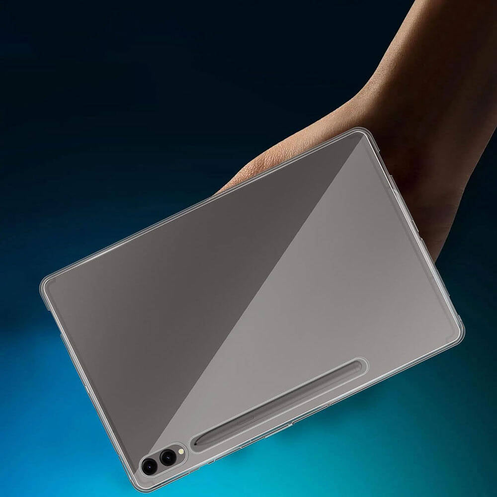 Galaxy Tab S9 Plus Kılıf Zore Tablet Süper Silikon Kapak Renksiz