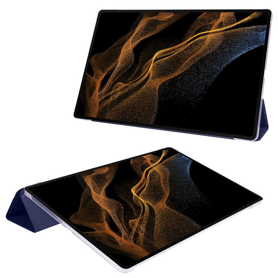 Galaxy Tab S9 Plus Zore Smart Cover Standlı 1-1 Kılıf Pembe