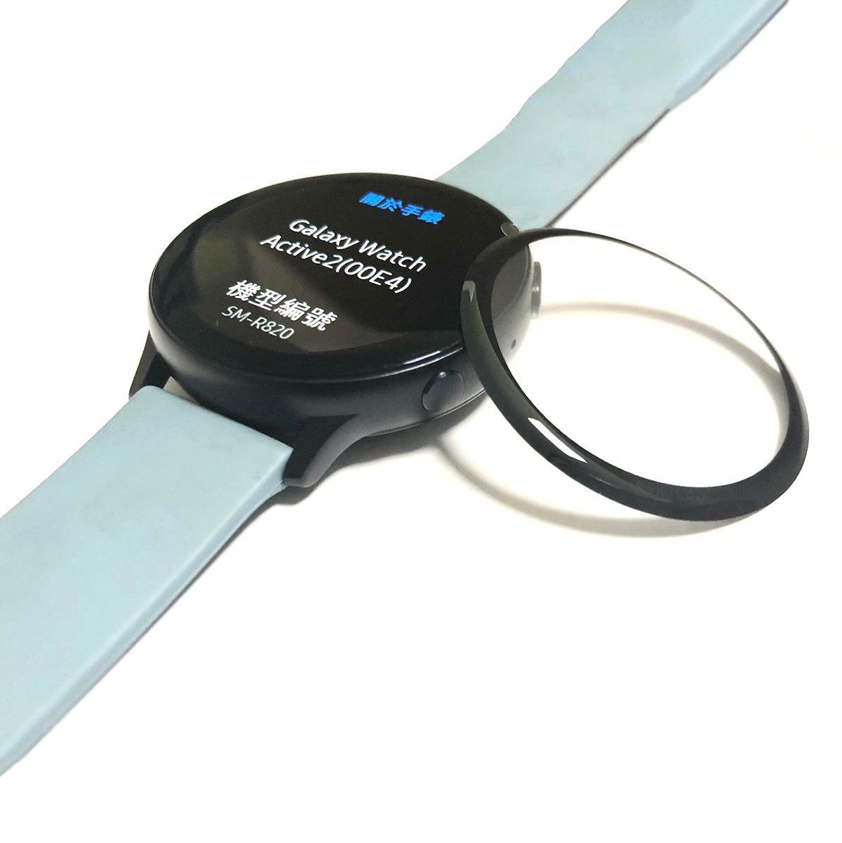 Galaxy Watch Active 2 44mm Zore PMMA Pet Saat Ekran Koruyucu Siyah