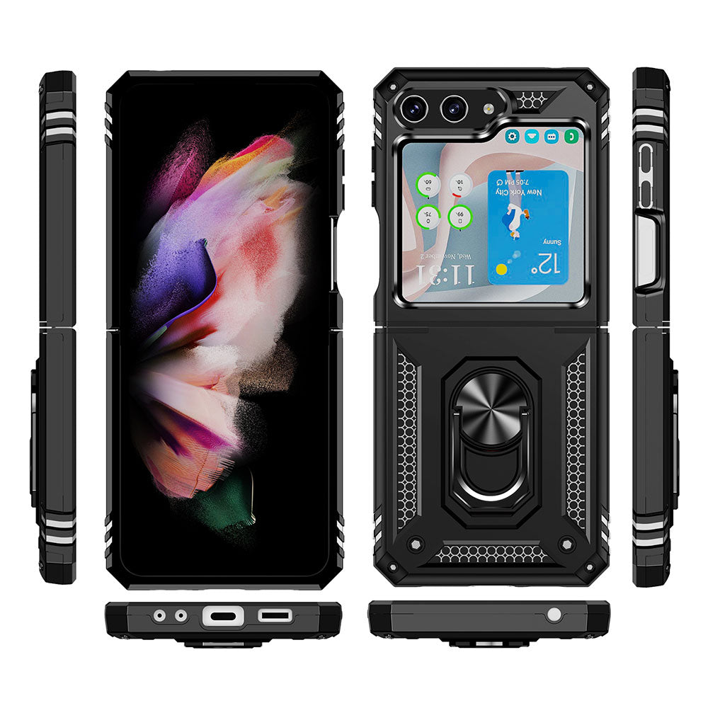 Galaxy Z Flip 5 Kılıf Zore Vega Kapak Siyah