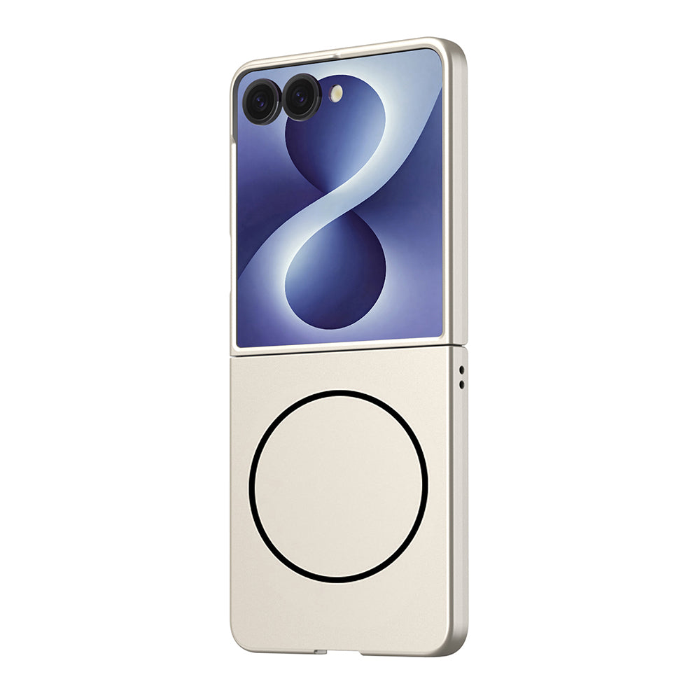 Galaxy Z Flip 8 Kılıf Wireless Şarj Özellikli Zore Kıpta M-safe Kapak