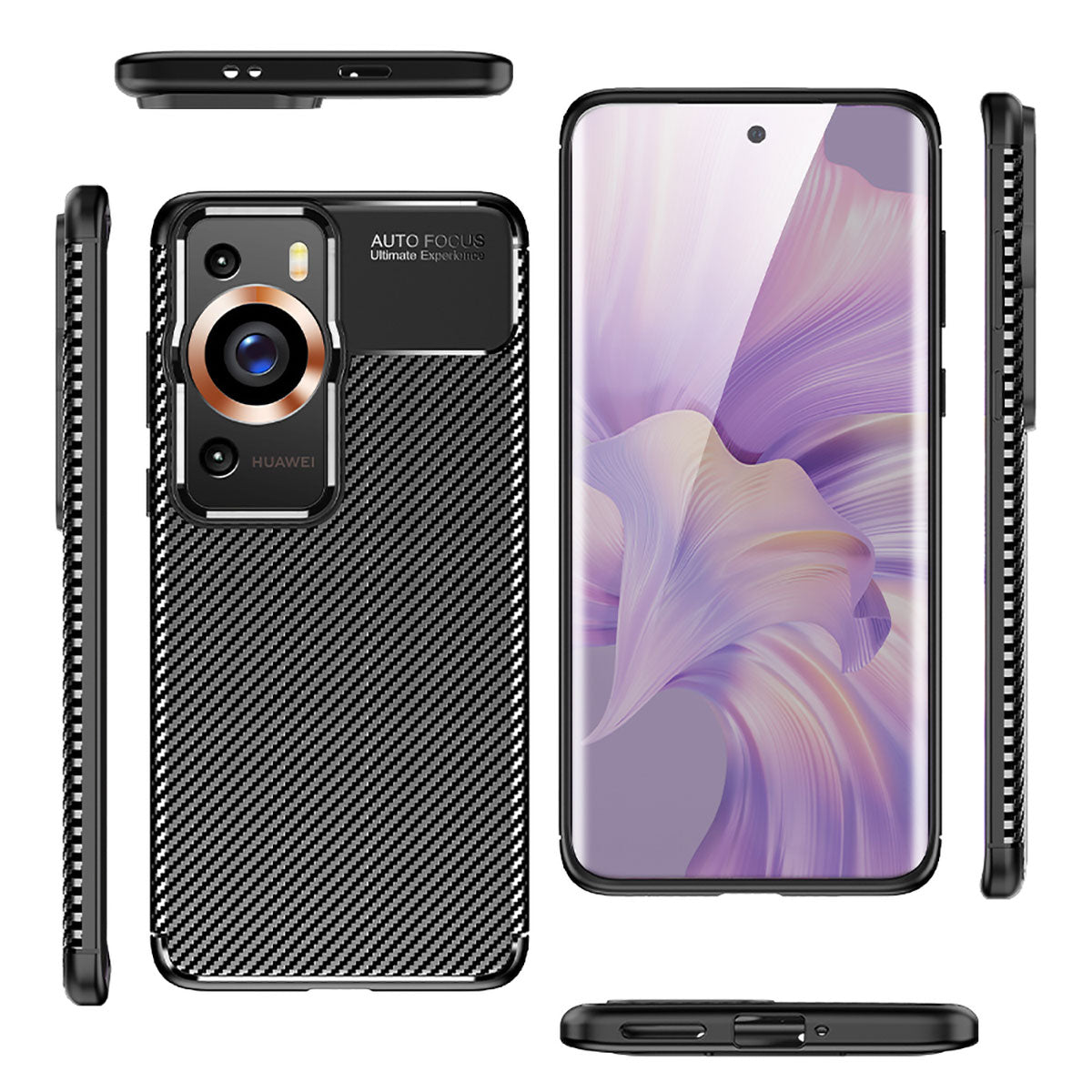 Huawei P60 Pro Kılıf Zore Negro Silikon Kapak Siyah