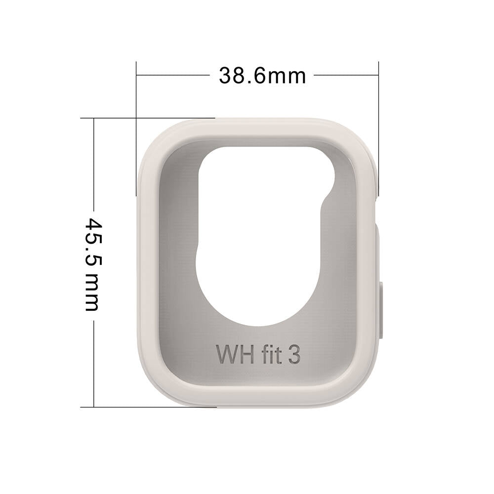 Huawei Watch Fit 3 Yumuşak TPU Silikon Kasa Koruyucu Zore Watch Gard 34 Turuncu