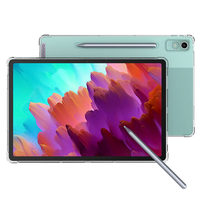 Lenovo Tab P12 Kılıf Zore Tablet Nitro Anti Shock Silikon Kapak Renksiz