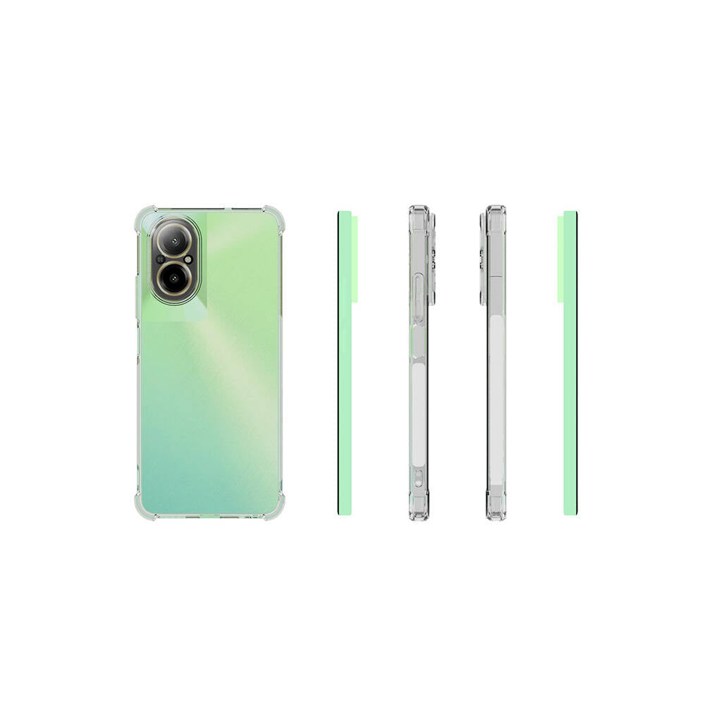 Realme 12 Lite Kılıf Zore Nitro Anti Shock Silikon Şeffaf