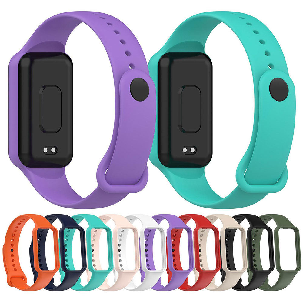 Xiaomi Amazfit Band 7 Zore KRD-87 Silikon Kordon Mor